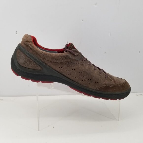 Ecco Men's Biom Grip Sneaker brown Leather Casual Shoe Urbaneering Size 46 12 - Picture 9 of 15
